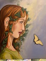 Oil painting with detailed shadows and highlights