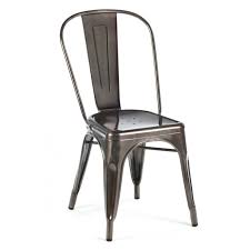 Marais A Side Chair Gunmetal Industry West Dining Chairs Metal Side Chair Side Chairs