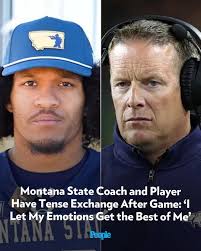🔗: bit.ly/4rJpK4Q Julius Davis is apologizing for a confrontation that  transpired between him and coach Brent Vigen after Montana State's Saturday  game against Yale. 📷: Big Sky Bravery/Instagram; Amanda Loman/Getty