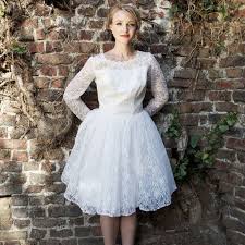 Short Vintage Wedding Dresses With Sleeves To Inspire You Lace Wedding Dress Vintage Short Wedding Dress Vintage Short Lace Wedding Dress
