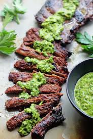 Perfect Skirt Steak Marinade With Chimichurri Recipe Recipe Easy Grilling Recipes Recipes Skirt Steak