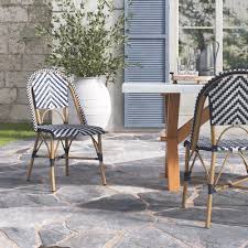 Shopping for stylish and comfortable patio chairs can be an overwhelming process. Kelly Clarkson Home Camila Classic French Stacking Patio Dining Chair Reviews Wayfair