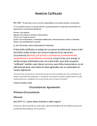 Definición de homicidios en el diccionario de español en línea. Homicidio Calificado Ust Studocu