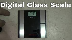 How taylor's body fat analyzer and scale. How To Operate The Digital Glass Weight Scale From Walgreens Youtube