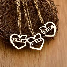 Moda 3 Pcs Set Heart Shaped Colar Dos Melhores Amigos Amizade Presente Amigo Colar De Pingente De Colar Colar Necklace India Necklace Velvetnecklace House Aliexpress Nesse vídeo eu mostro como fazer 3 modelos de colar da amizade: moda 3 pcs set heart shaped colar dos melhores amigos amizade presente amigo colar de pingente de colar colar