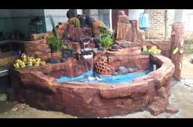 Jasa Kolam Hias Dan Relief Tebing Ponorogo Youtube Taman Air Air Terjun Kolam