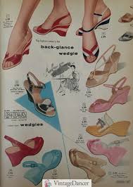 Palmaira sandals silver high wedge espadrille sandals. Vintage Sandal History Retro 1920s To 1970s Sandals