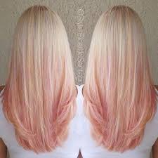 Ombré doesn't mean you can only color your ends—try incorporating colored highlights throughout. 43 Colorful Hair Looks To Inspire Your Next Dye Job Peach Hair Ombre Hair Color Hair Styles