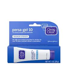 Amazon Com Clean Clear Persa Gel 10 Acne Medication Spot Treatment With Maximum Strength 10 Benzoyl Peroxide Pimple Cream Acne Gel Medicine For Face Acne With Benzoyl Peroxide Medication 1 Oz