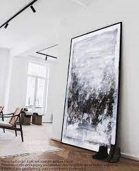 Extra large framed wall art. Extra Large Wall Art Abstract Painting Gray Painting Black Etsy In 2021 Extra Large Wall Art Large Canvas Art Large Wall Art