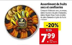 Offre Assortiment De Fruits Secs Et Confiseries Chez Lidl