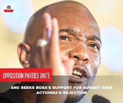 The African National Congress (ANC) was knocking