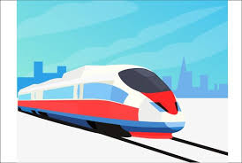 High Speed Train Train Illustration Speed Training Design Business Card Ideas