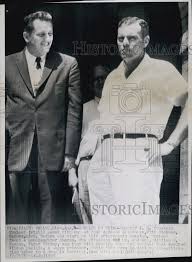 1958 Press Photo Sheriff J. G. Treloar Attorney Will Hickman Manslaugh