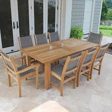 Kingsley Bate Hyannis Teak Rectangular Extendable Outdoor Dining Table Large In 2020 Outdoor Wood Table Elegant Outdoor Furniture Outdoor Dining Table