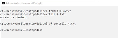 Here, we will take our sample folder named tasks placed at desktop and try to delete it using rmdir command in cmd. How To Simple Commands To Delete Files In Windows