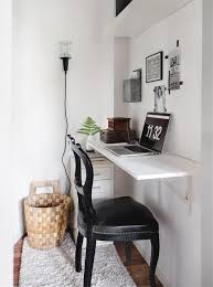 These 12 Space Saving Wall Mounted Desks Are Just What Your Wfh Setup Is Missing Home Office Space Wall Mounted Desk Desks For Small Spaces
