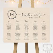 Kraft Wedding Seating Chart