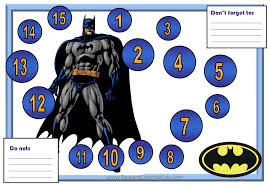 Printable Batman Behavior Sticker Chart Check This