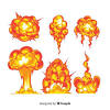 A violent expansion or bursting with noise (opposed to implosion). 3