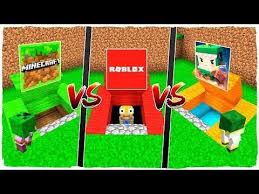 Base Secreta De Minecraft Vs Base Secreta De Roblox Vs Base Secreta De Mini World Minecraft Roblox Minecraft Mods Kids Rugs