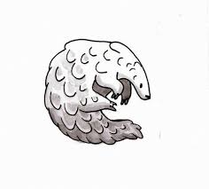 Inktober Day 6 Pangolin By Punkn13 Deviantart Com On Deviantart Pangolin Art Pangolin Animal Art