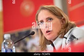 05 June 2019, France (France), Bruz: Britta Carlson, co-coach of the German  women's national team,