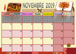 Résultat de recherche d'images pour "calendrier 2019 novembre decembre"