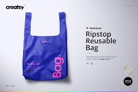 Ripstop Reusable Bag Mockup Set Bag Mockup Reusable Bags Bags
