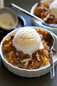 Creamy pumpkin and spices form the warm and gooey centre which is topped with a crisp crumbly pecan layer.so amazingly. Pumpkin Pecan Cobbler Lauren S Latest