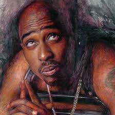 RIP Tupac Shakur 9.13.96. The last paintings I did of 2pac from around  2020-21, 40” x 40” and 48” x 48”.