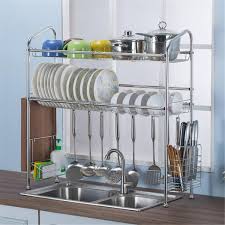 Werkzeug und baumaterial für profis und heimwerker. Stainless Steel Dish Kitchen Rack Over Sink Bowl Shelf Organizer Nonslip Cutlery Holder Buy Online At Best Prices In Bangladesh Daraz Com Bd