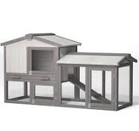Tangkula Grand poulailler en bois de 147,3 cm avec porte de ventilation,  plateau amovible et rampe (147,3 cm) (gris) : Amazon.ca: Terrasse et Jardin