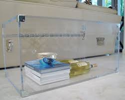 In the manner of karl springer, charles hollis. Lucite Trunk Coffee Table By Serge De Troyer Coffee Table Trunk Lucite Coffee Tables Contemporary Storage Boxes