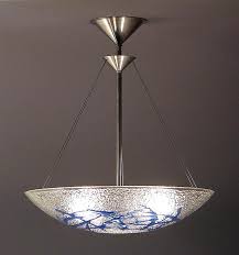 Bowl pendant lights add classic style and function to any room. Azure Bramble Bowl Pendant By George Scott Art Glass Pendant Lamp Artful Home