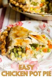 Spread in empty pie plate. Four Ingredient Easy Chicken Pot Pie Hunger Thirst Play