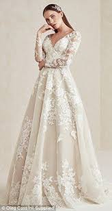 Oleg Cassini Launches New Under 1 000 Bridal Collection Daily Mail Online In 2020 Long Sleeve Wedding Dress Lace Affordable Wedding Dresses Ball Gowns