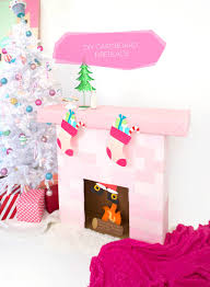 The post wonderful diy cardboard christmas fireplace appeared first on wonderfuldiy. Diy Cardboard Box Fireplace Damask Love