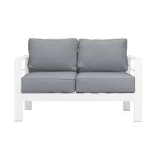 Wide range of fabric sofas. New White 3 Seater Aluminium Outdoor Sofa Lounge Setting Furniture Arms Chairs Ebay