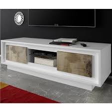 Check spelling or type a new query. Meuble Television Blanc Laque Mat Et Couleur Bois Kasalinea