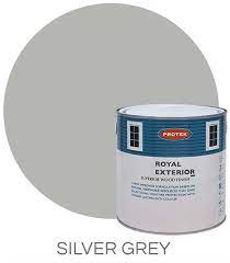 Shed and summerhouse paint come in a selection of colours complimentary to the garden and surroundings. Protek Royal Exterior Wood Paint 5 Litres Silver Grey Elbec Garden Buildings
