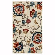 Click to add item mohawk home ambient stripe 20 x 34 accent rug to your list. Mohawk Home Graceland 2 X 4 Cream Indoor Floral Botanical Throw Rug Lowes Com Woven Throw Throw Rugs Mohawk Home