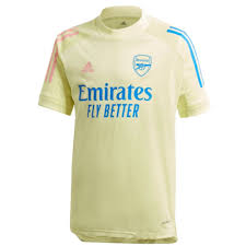 Arsenal Kids Yellow Training Jersey 2020 21 Official Adidas Arsenal Junior Training Shirt