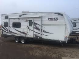Puma toy hauler with outdoor kitchen. Repo 2012 Forest River Puma 25tfq 25ft Toy Hauler