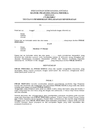 Contoh surat perjanjian kerja antara perusahaan dengan karyawan berisi pasal yang mengikat kedua belah pihak tentang jabatan, masa kerja, gaji. Mou Klinik Dan Perusahaan