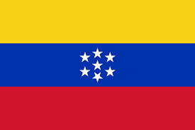 Venezuela flag is a tricolor with yellow, blue and red stripes from top to bottom with a coat of arms and an arc of eight stars at the center. File Flag Of Venezuela 1863 1905 Svg Wikimedia Commons