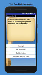 Do take up the quiz below and get to learn some more about it. Bible Trivia For Android Apk Download
