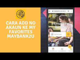 Choose idr as the mata uang (currency) and checkmark the circle to agree to the terms and conditions. Cara Add Nombor Akaun Ke My Favorites Maybank2u Youtube