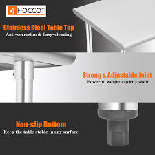 What kind of finish do you use for kitchen backsplash? Nsf Certified Commercial Workstations Hoccot Stainless Steel Prep Work Table With Adjustable Shelf And Backsplash 24x30 Utility Table In Kitchen Garage Laundry Room Outdoor Bbq Kitchen Island With Storage Commercial Worktables