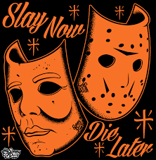 Getting old school with Michael and Jason 🎭🔪☠️🎃 . . . . . . . .  #theartofsammyruiz #sammyruiz #sammyfied #horrorart #creepyart #artwork  #art #creepy #scary #scaryart #halloween #halloweenhomies #chola #cholo  #chicano #chicana #